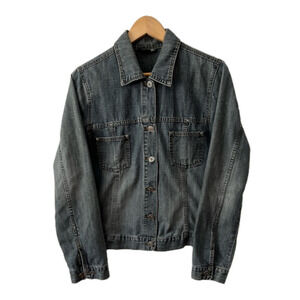 Contrast Jean Jacket. Lightweight Jean Jacket. Soft Comfy Denim Coastal. LARGE